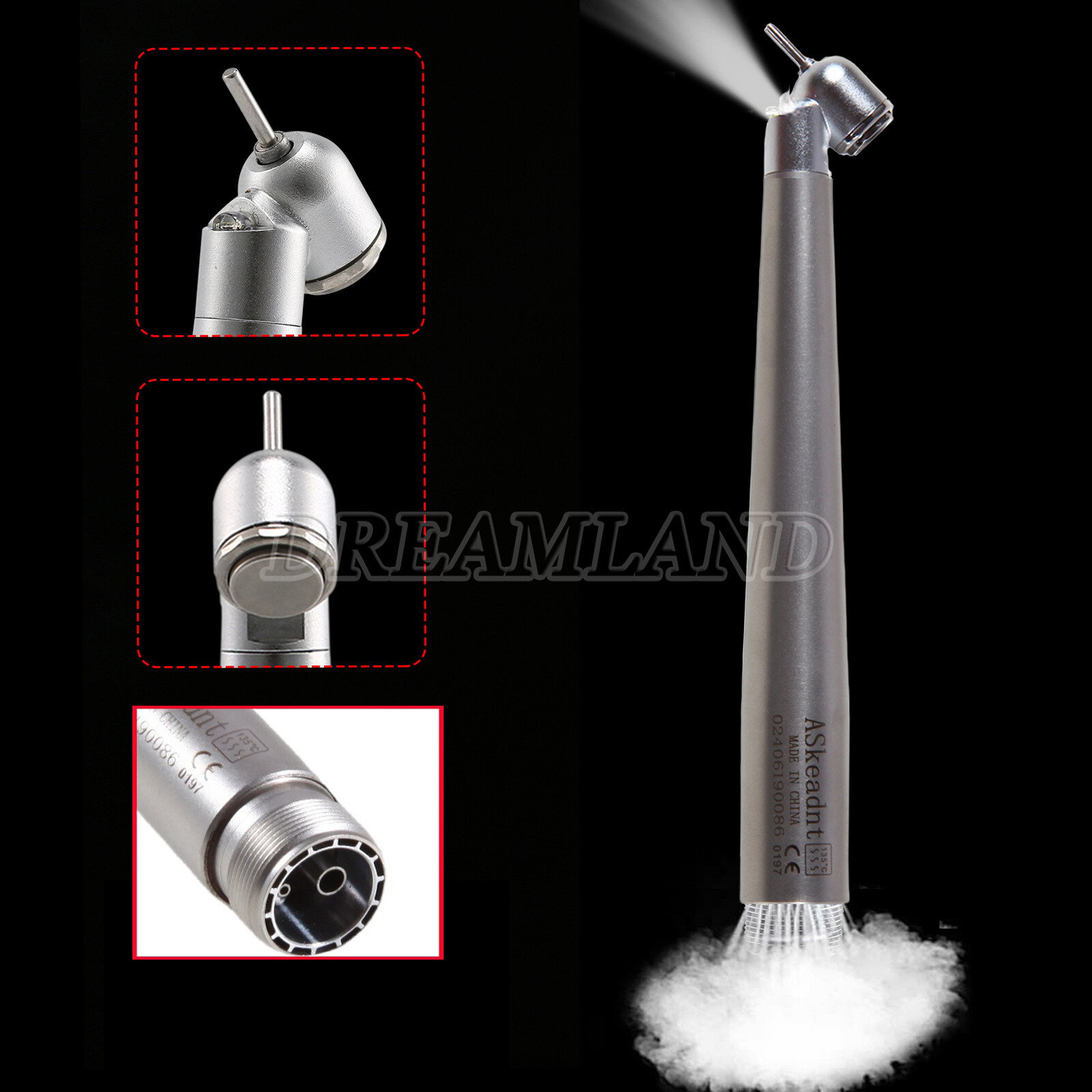 45° Surgical NSK PANA MAX Style Dental Pieza de mano alta velocidad 2Hole Borden