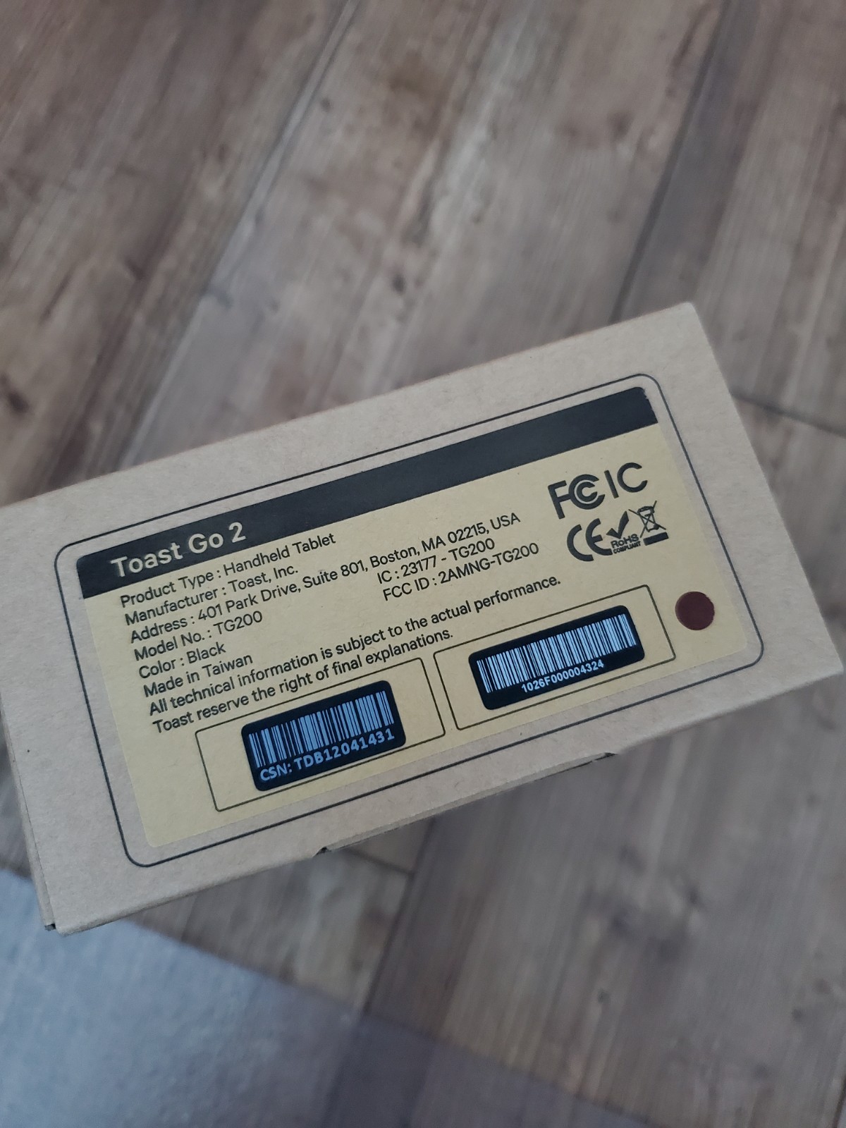 **NEW** Toast Flex POS Go 2 Handheld Tablet Mobile Computer Device – MPN: TG200