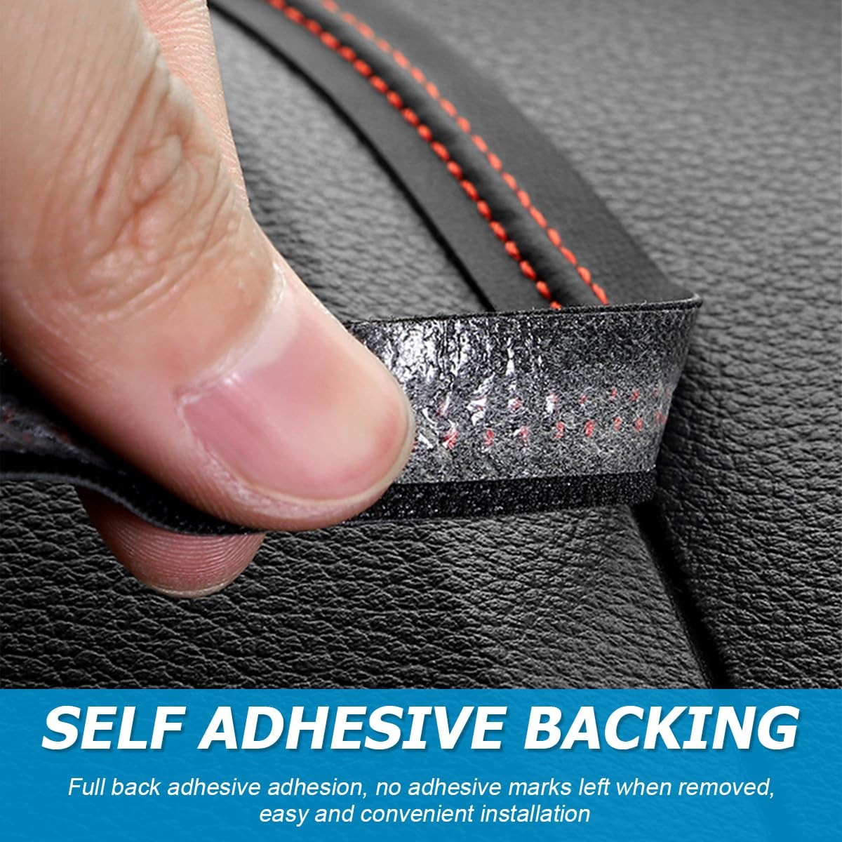 BESULEN 9.84FT(3M) Automobile Interior Trim Strip Leather Decorative Line, Car..
