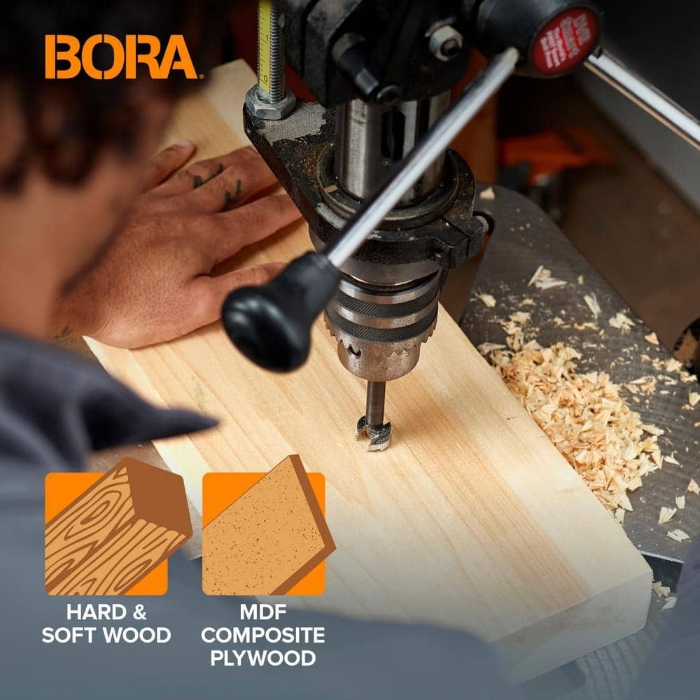 BORA Tempest Forstner Drill Bit Set -1/4″ to 2-1/8″ – Precision Bits by Fisch