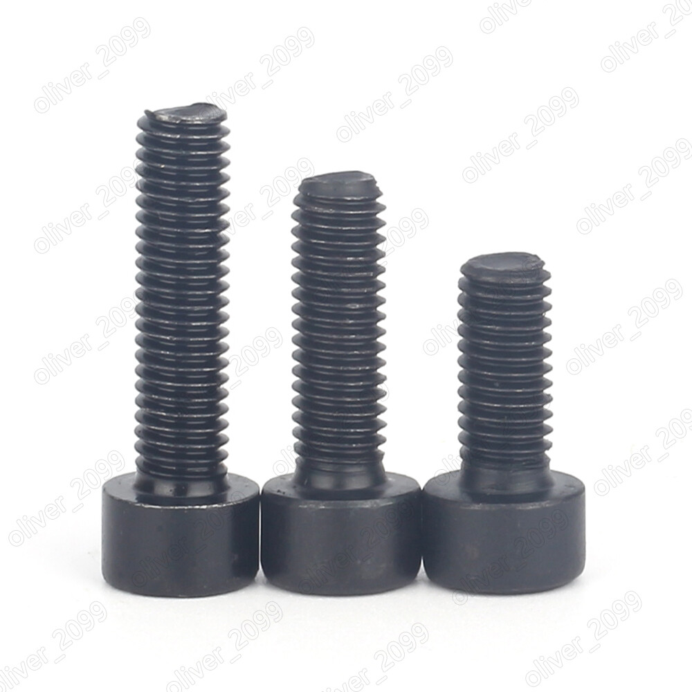Black 8.8 Steel Hex Socket Bolt Cap Head Screws Left Hand Thread M4 M5 M6 M8-M20