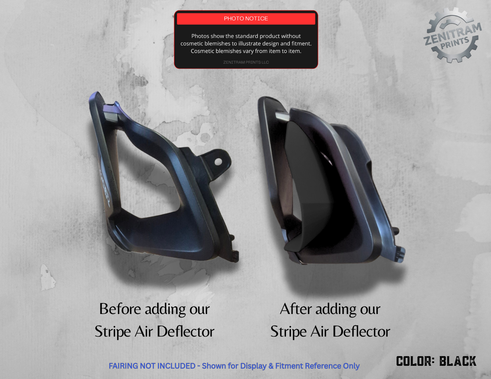 Stripe Series Air Deflectors Triumph Tiger 850/900 2020-2024 | Cosmetic Blem