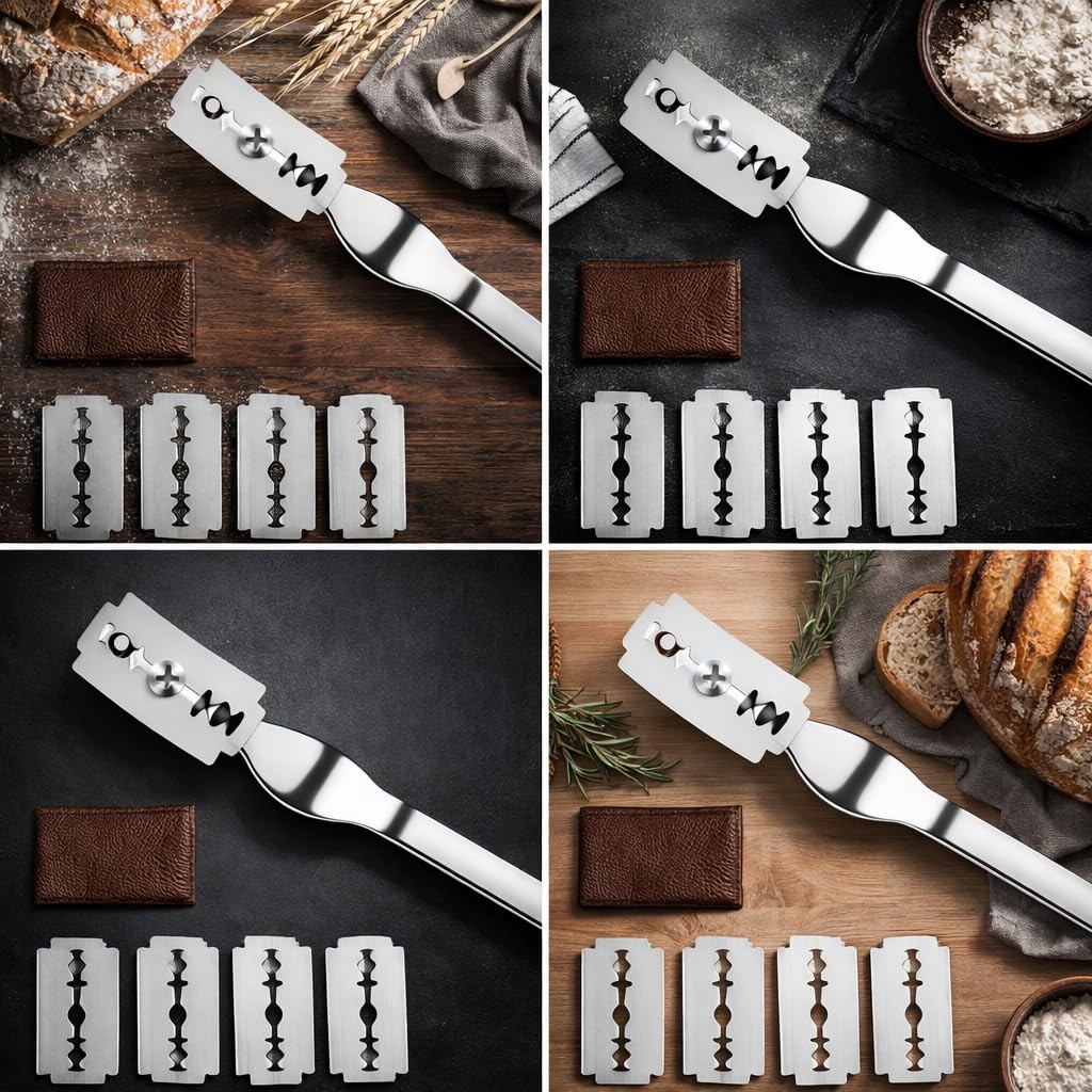 TFORESTER Bread Lame for Sourdough Baking – Stainless Steel 1.7″, 1 Pack