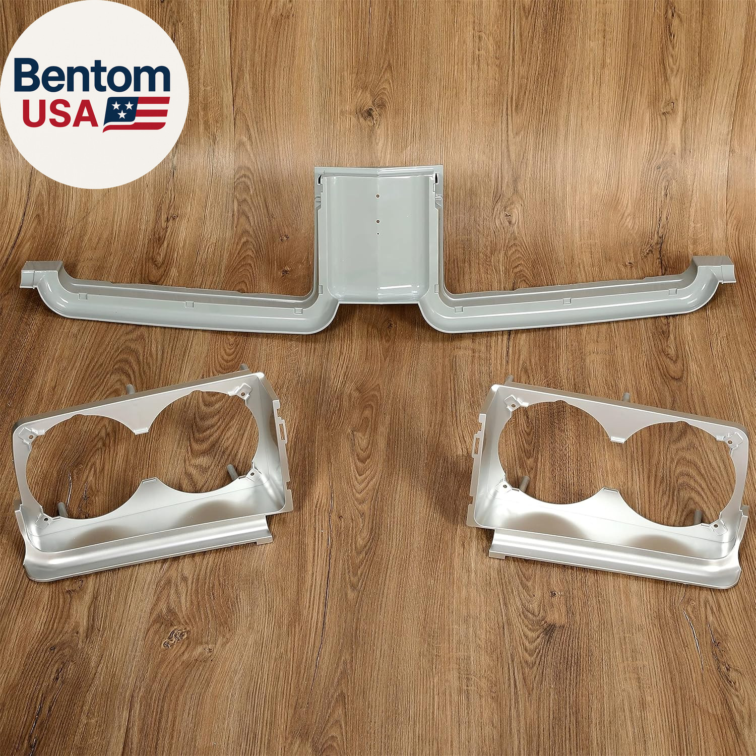 Grille Center Stone Shield + Headlamp Housing Compatible with 1971-1972 Oldsmobi