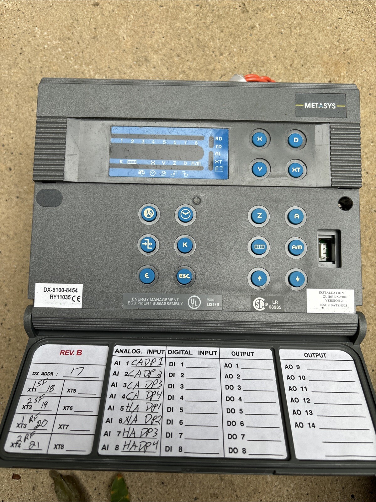 Johnson Controls Metasys – DX-9100-8454 Extended Digital Controller