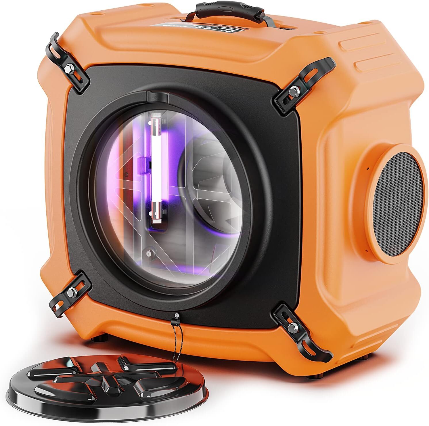 ALORAIR PureAiro HEPA Max 970 industrial Air Scrubber Orange Filtration System