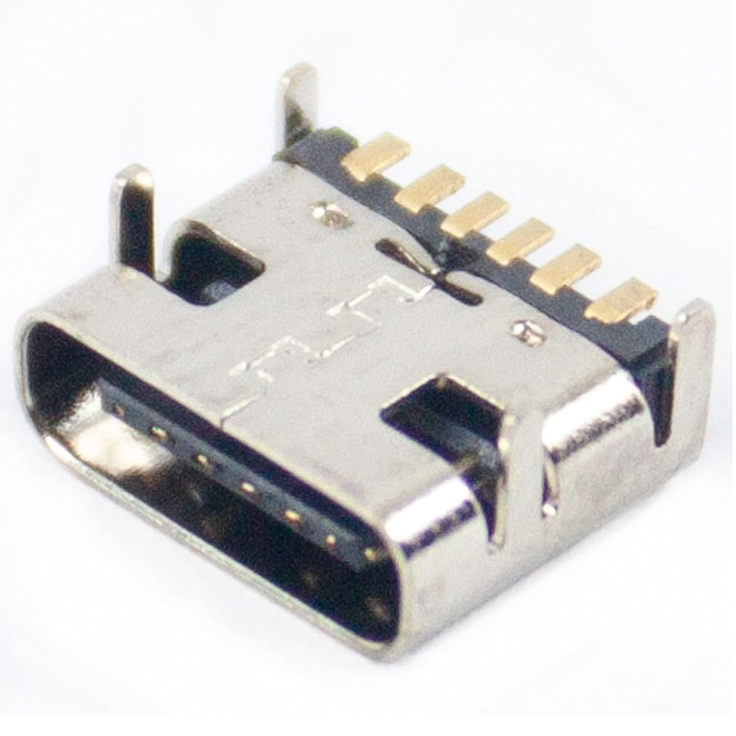 50pcs USB Type C 3.1 Socket 6 Pins Female Solder Connector Jack Port for Elec…