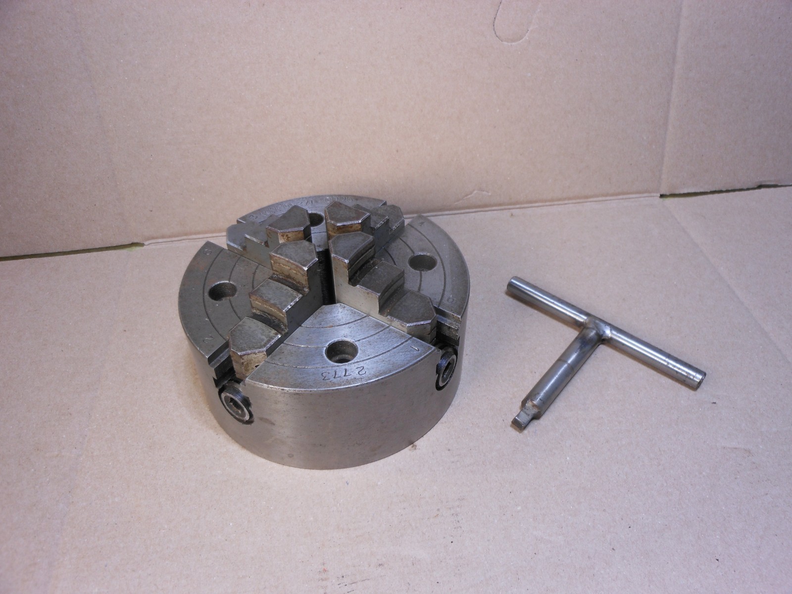 6″ Enco Lathe Chuck 4 Jaw Plain Back 271-6005 2773