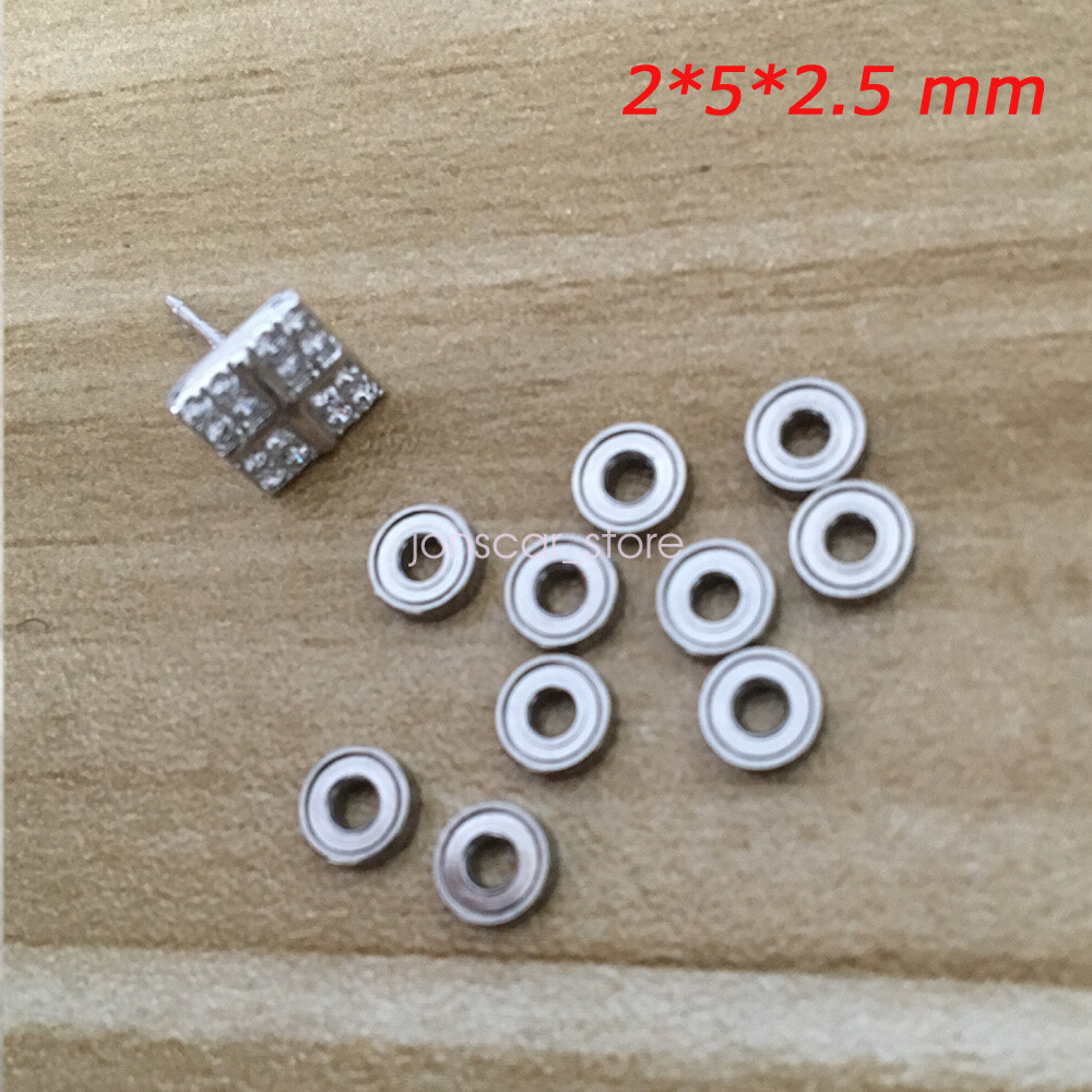 5/100PCS (1.5 x 4 x 2 mm) 681XZZ Metal Double Shielded Ball Bearings For Toy