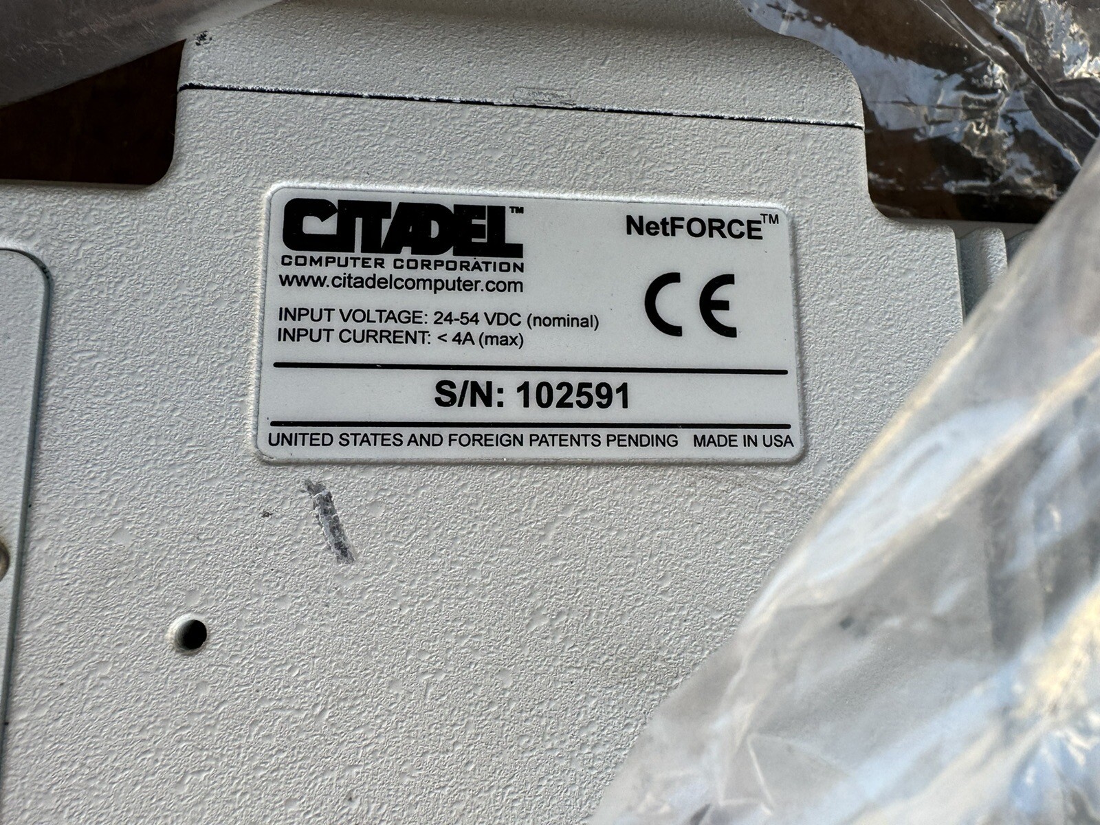 Citadel netforce rugged industrial computer display panel, NOS