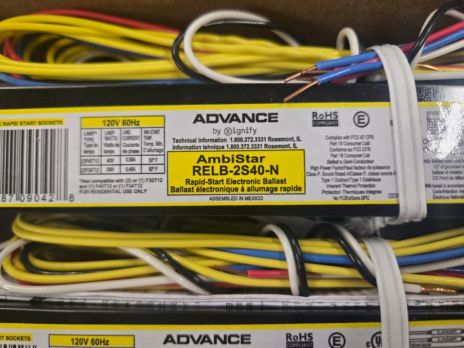 Philips ADVANCE AmbiStar RELB-2S40-N Replacement Ballast 40-Watt 2-Lamp T12