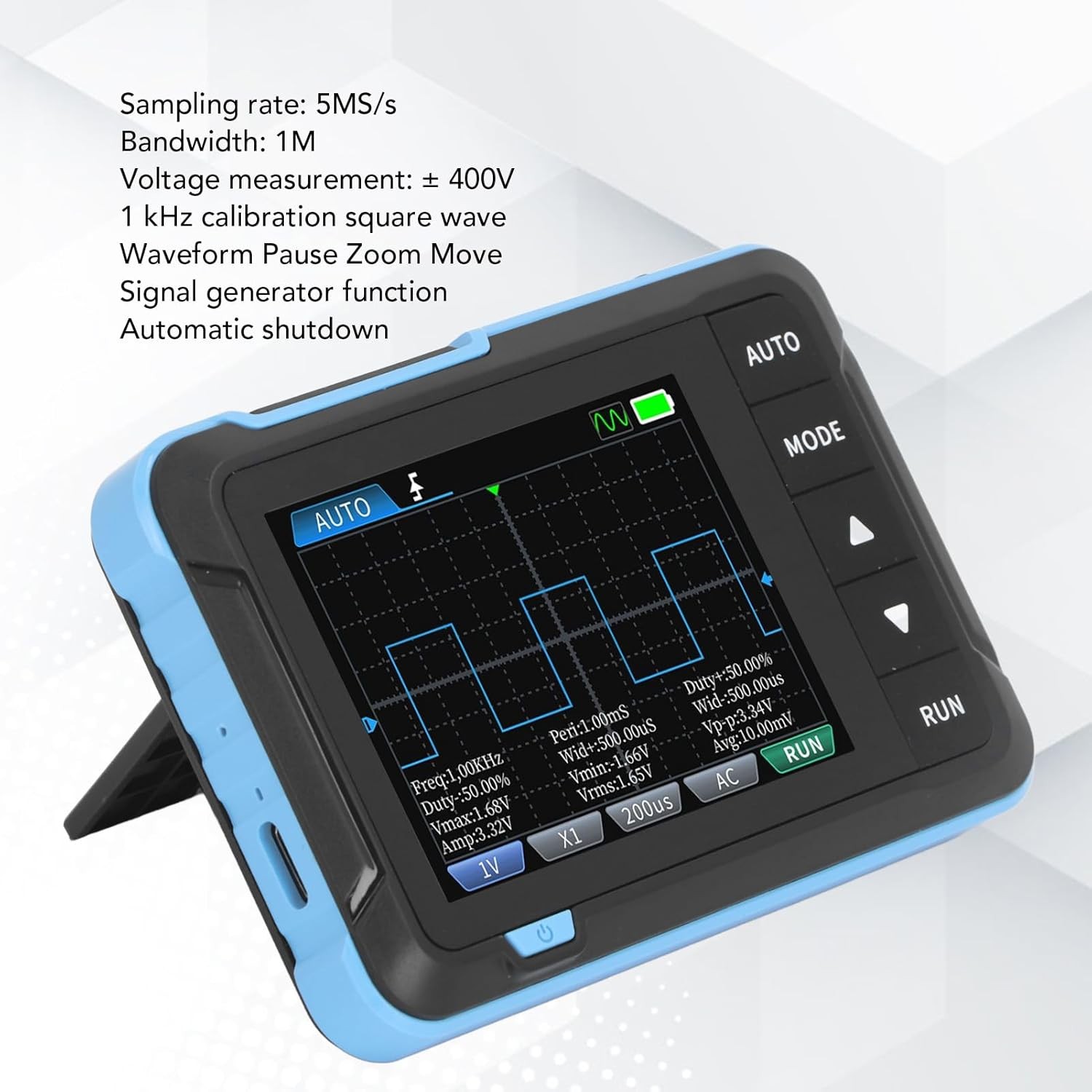 Handheld Digital Oscilloscope Portable Mini DSO for Beginner Repair Teaching