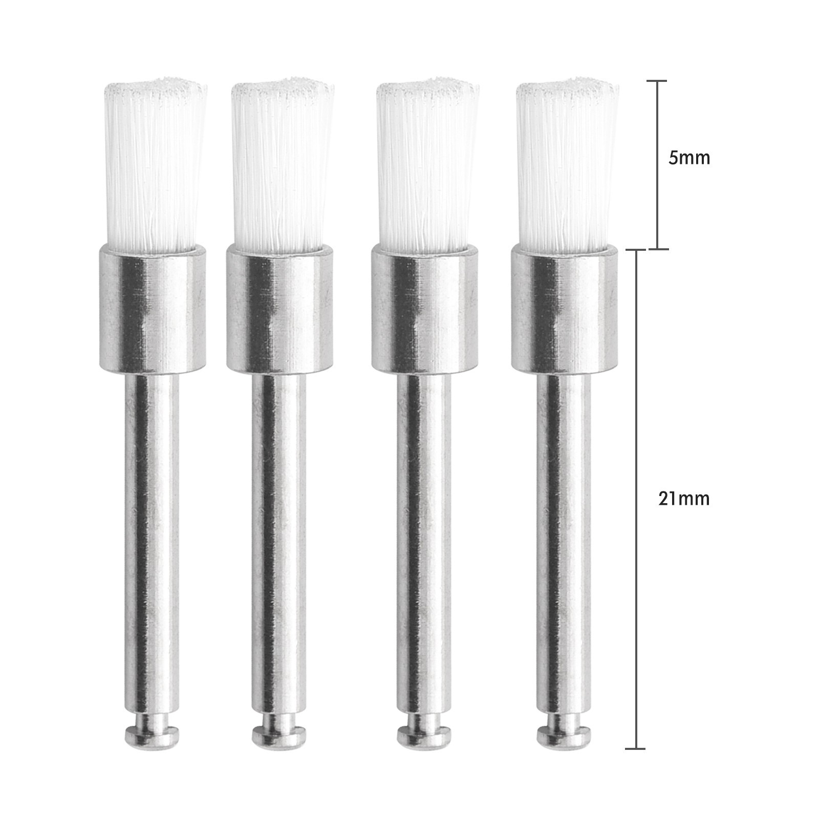 400 Disposable Dental Prophy Polishing Brush Latch Flat Type White