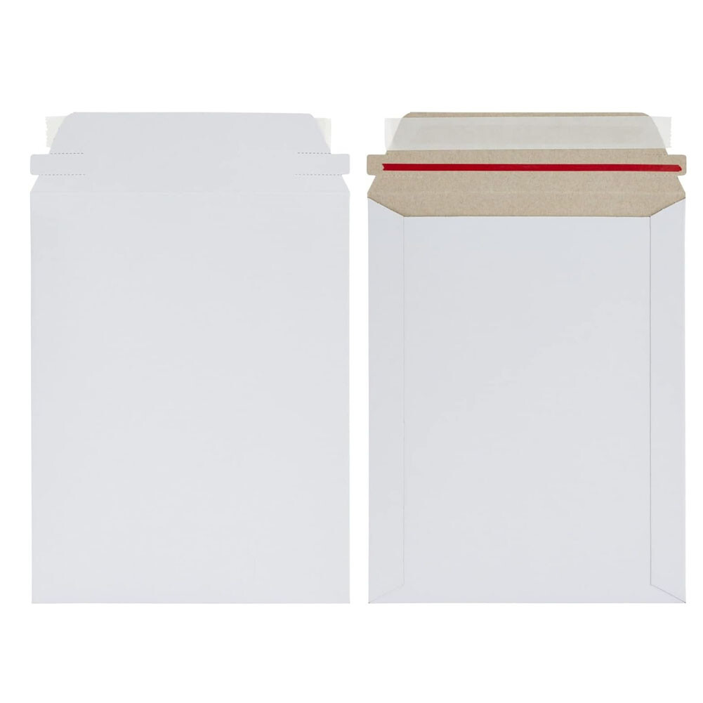 1000PCS Flat Photo Mailers Document CD Cardboard Envelopes Self Adhesive Seal US