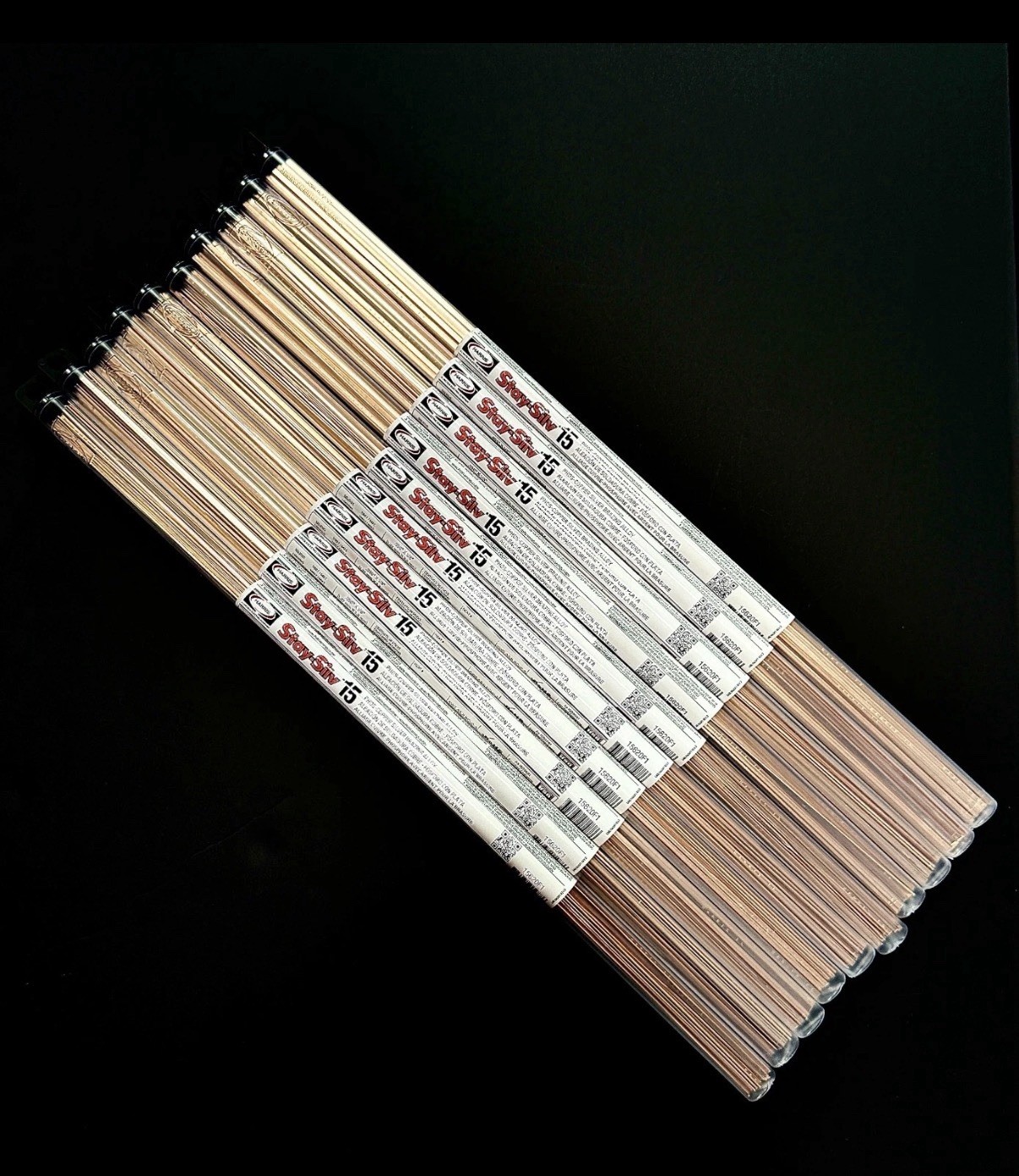 Harris Stay-Silv 15% Flat Brazing Rods .050” X 1/8” X 20” 5lbs. (5)- 1lb. tubes