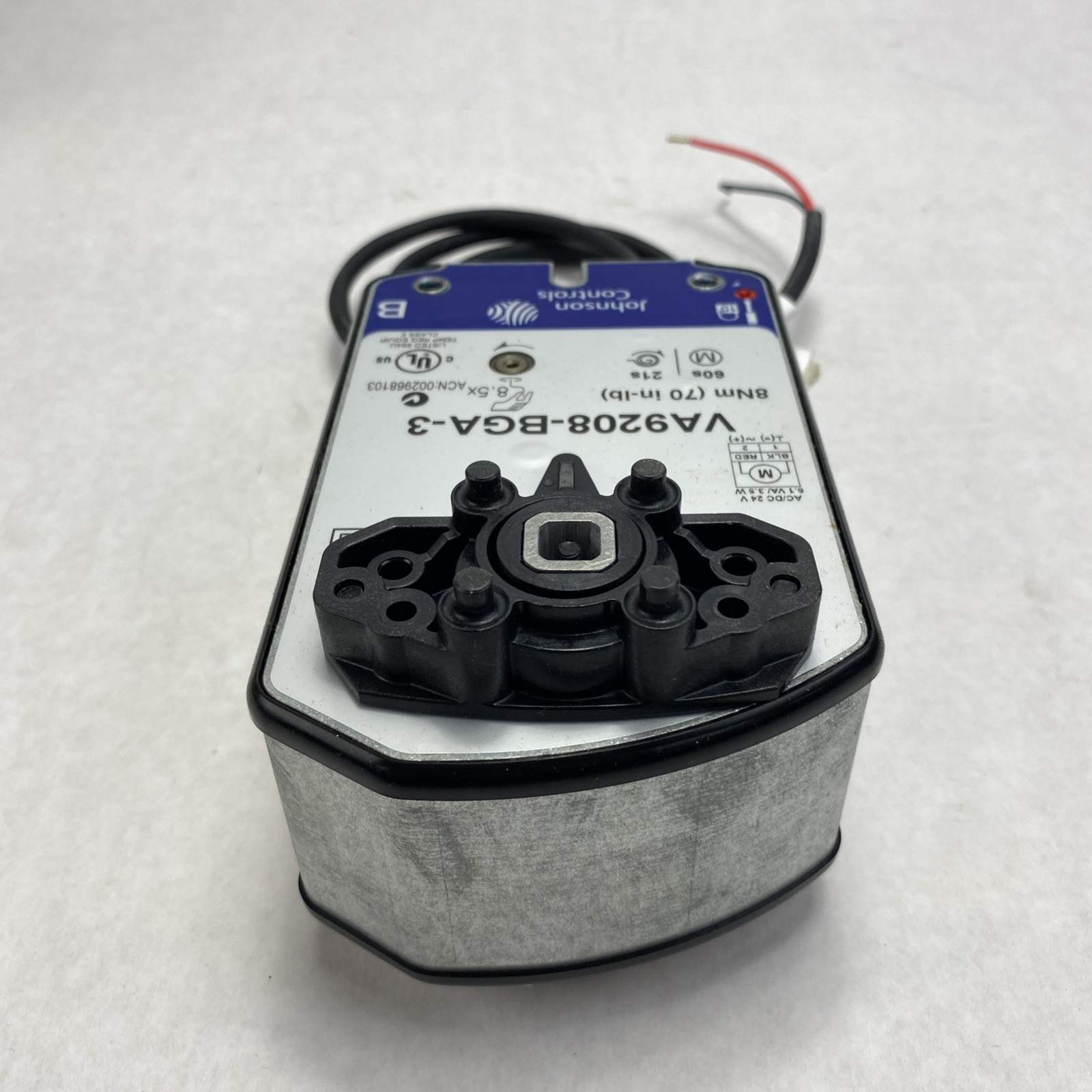 Johnson Controls VA9208-BGA-3 Electric Spring Return Valve Actuator