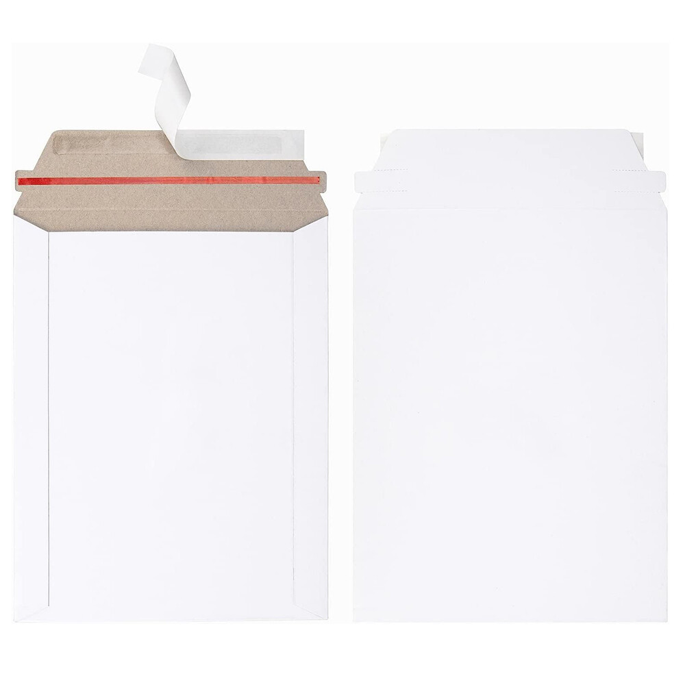 100-1000 300gsm Flat Photo Mailers Document Envelopes Cardboard Self Seal Mailer