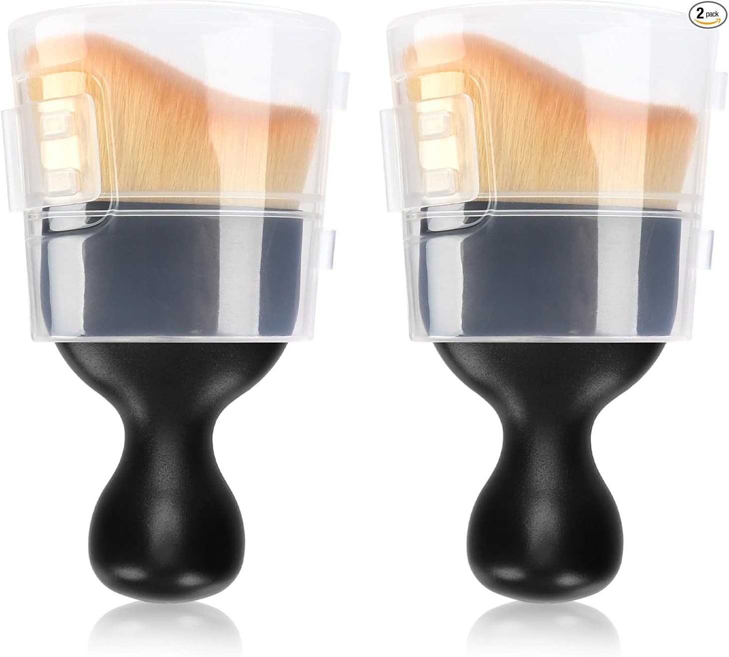 Interior Detailing Brush Set of 2, Curved Soft Cleaning Brush for Dust Collectio