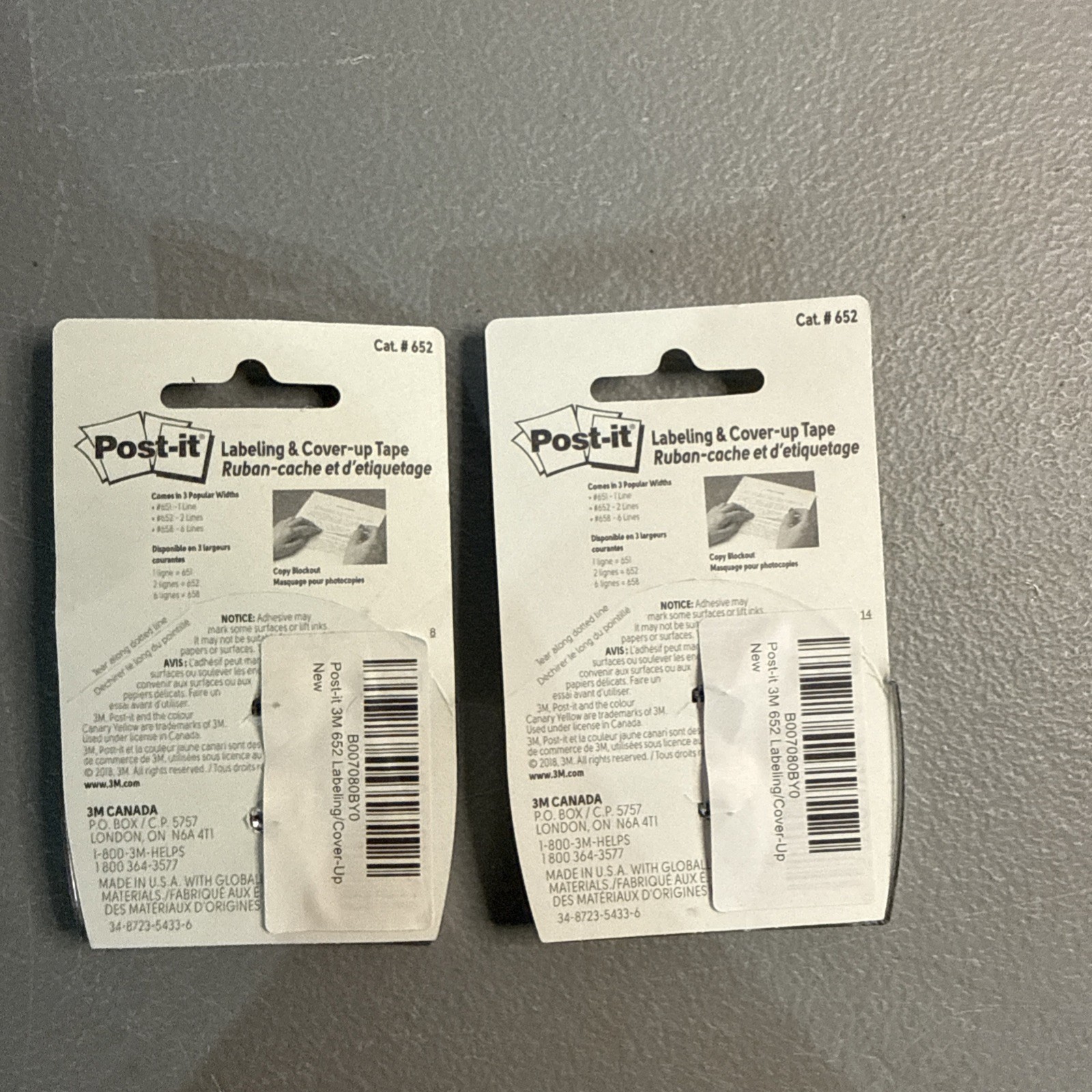 2pk Post-it Labeling & Cover-Up Tape – 1/3 in x 700 in, Perfect for Mistakes 652