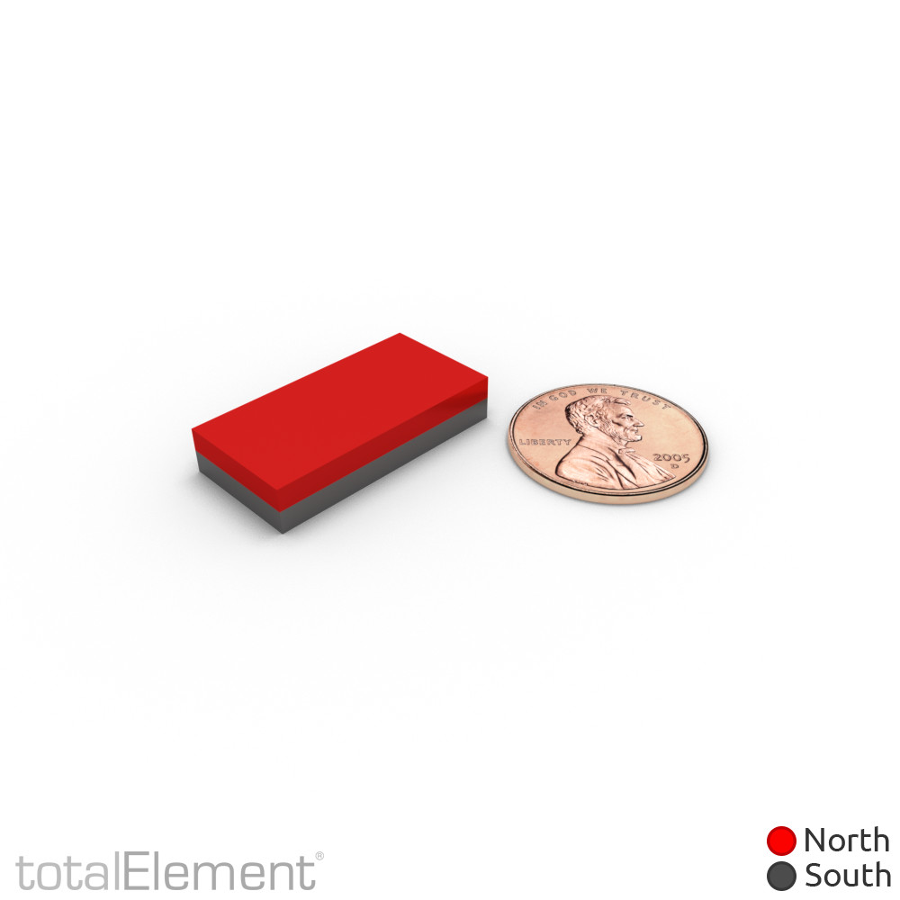 1 x 1/2 x 3/16 Inch Powerful Neodymium Rare Earth Block Magnets N42 (8 Pack)