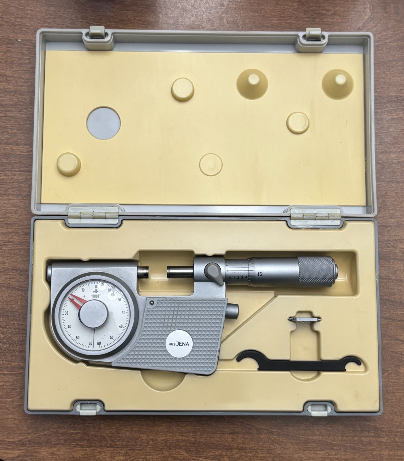 German made Carl Zeiss Jena Indicating micrometer 0-1″ Feinzeigermessschraube