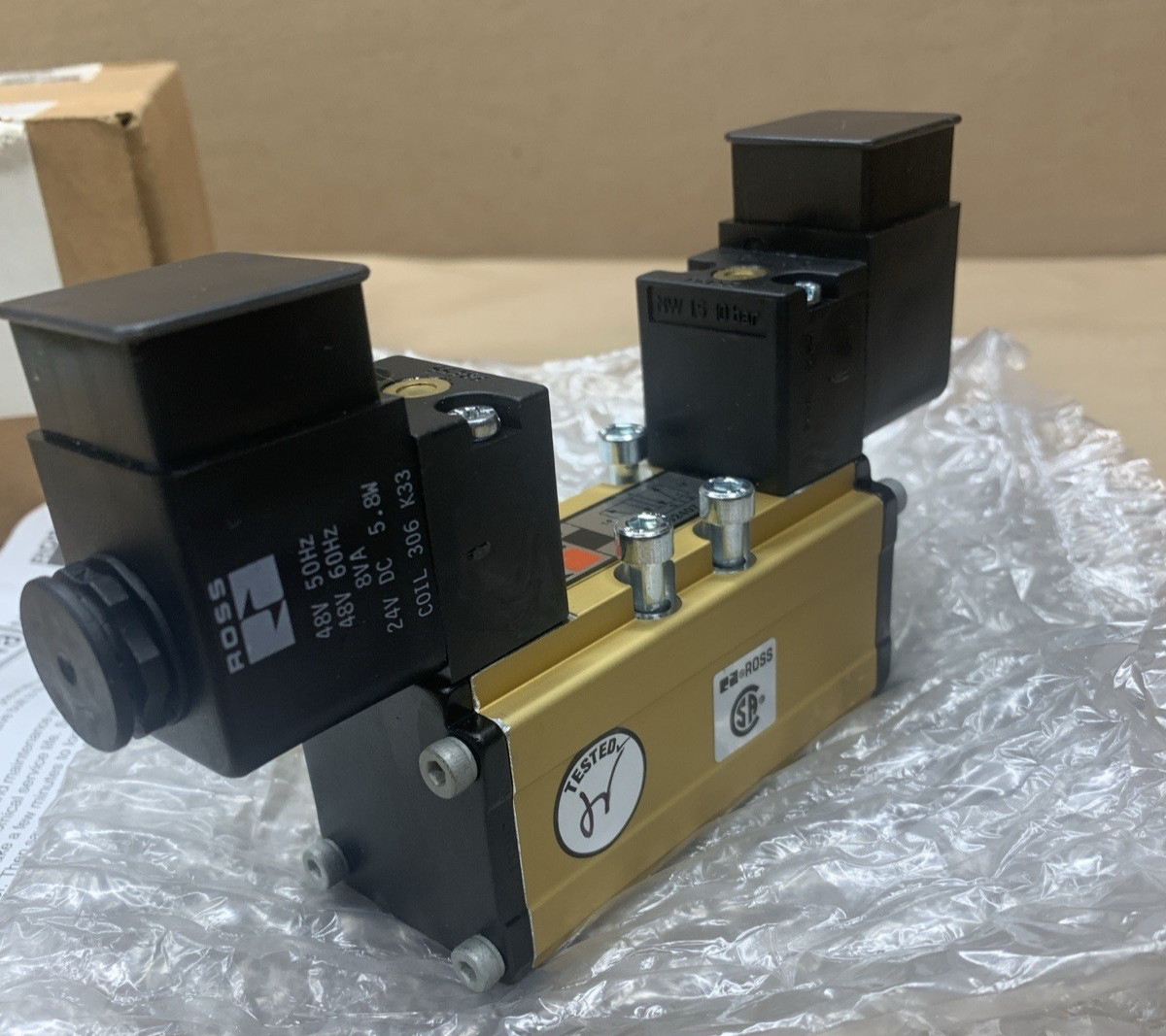 ROSS W6076B2407W SOLENOID VALVE 24 VDC