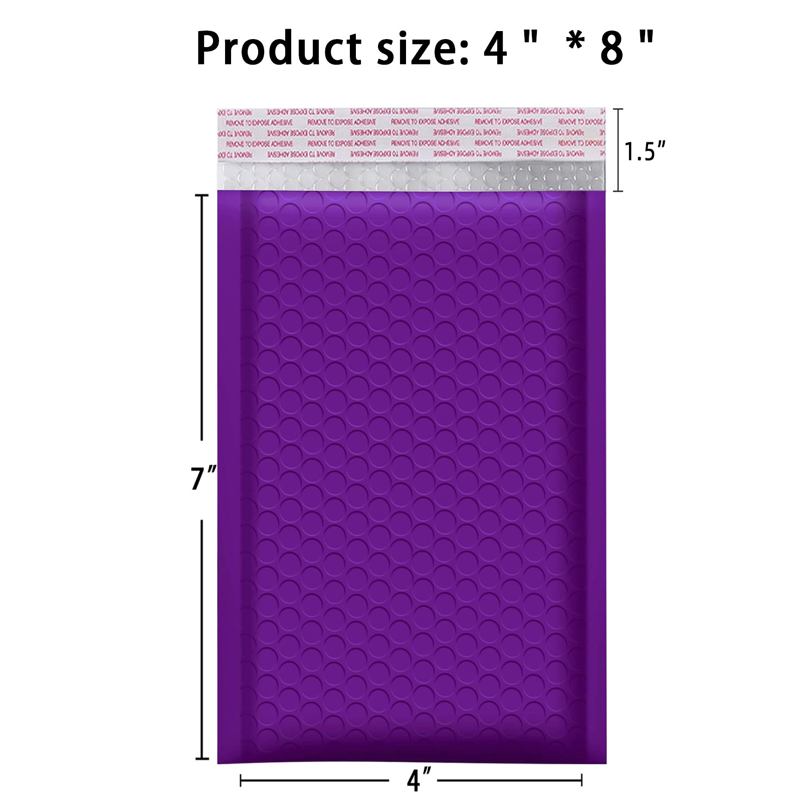 4×8（4×7） Poly Bubble Mailers Shipping Mailing Padded Bags Envelopes Self Seal