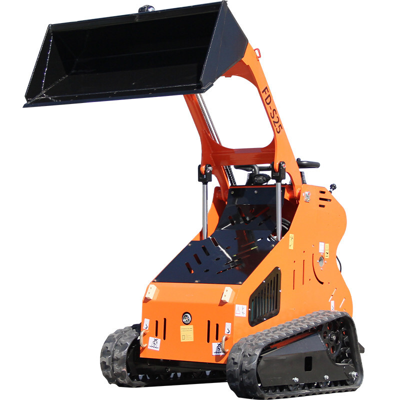 2025 Brand New Mini Tracked Skid Steer Loader 13.5HP 1600Ib Tracked Forestry USA