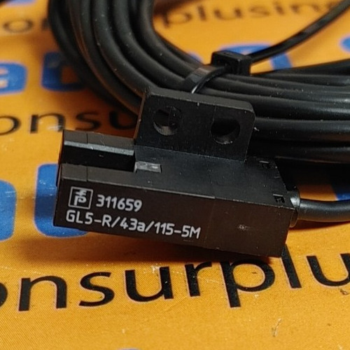 PEPPERL+FUCHS GL5-R/43a/115-5M 15FT PHOTOELECTRIC SLOT SENSOR NEW! QUANTITY! WOW
