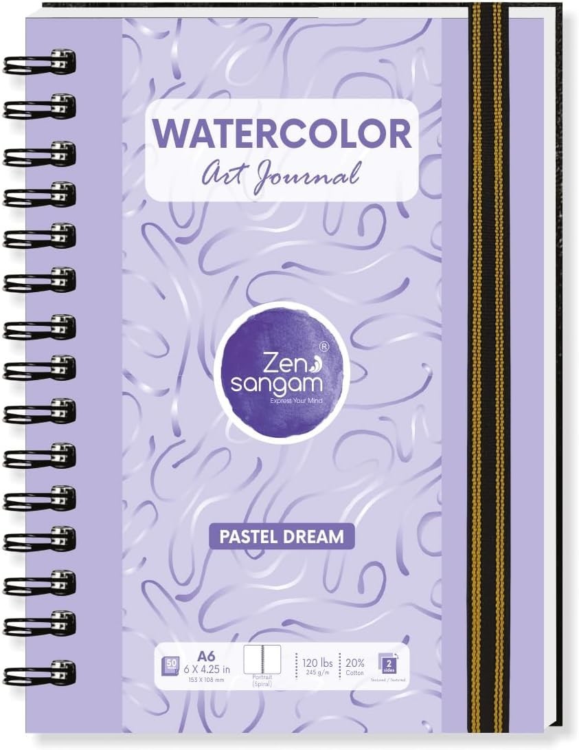 Professional A6 Portrait Sketchbook | Watercolor | Acid-Free