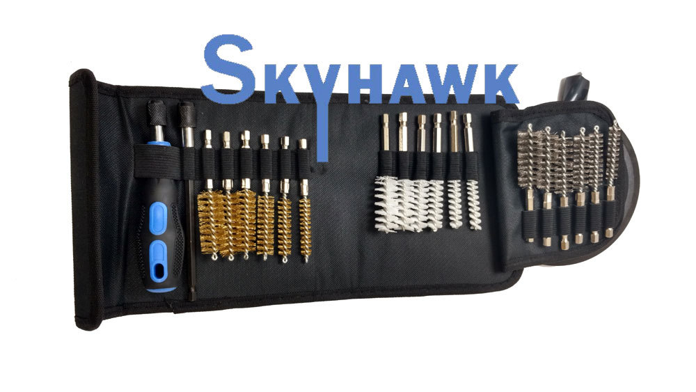 20pc Wire Brush Set 1/4″ Hex Shank Stainless Steel Brass Nylon Cleaning Decarbon