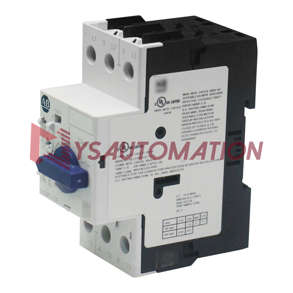 Allen Bradley 140MT-C3E-B63 C Frame, 4 – 6.3A,Motor Protection Circuit Breaker