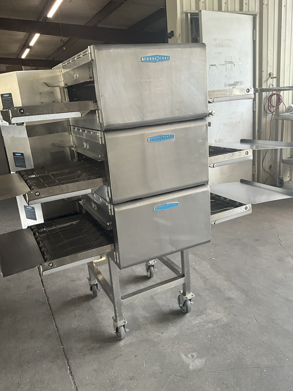 2025 TurboChef HHC2020 High Speed Conveyor Triple Stack Pizza Oven with stand