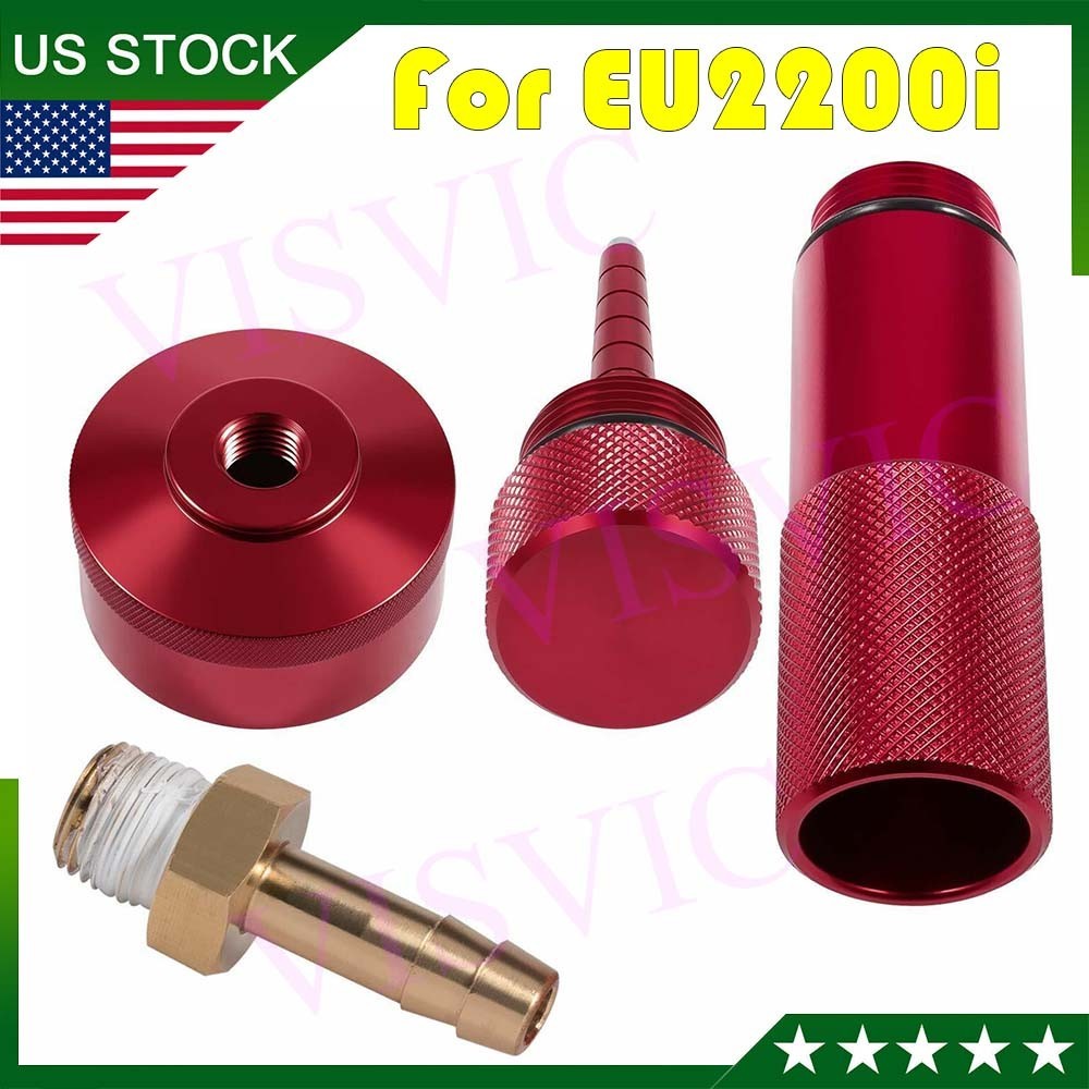 for Honda EU2200I Generator Extended Run Gas Cap with Brass Hose Fitting Kit