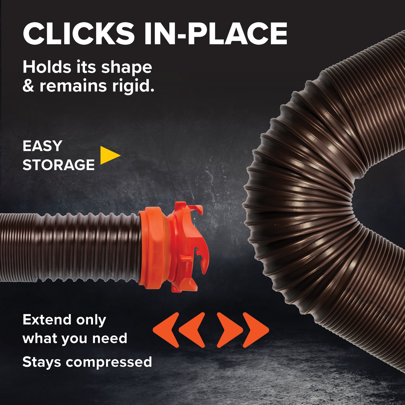 Camco RhinoFLEX 20 Ft RV Sewer Hose Kit w/Pre Attached Bayonet Fittings (Used)