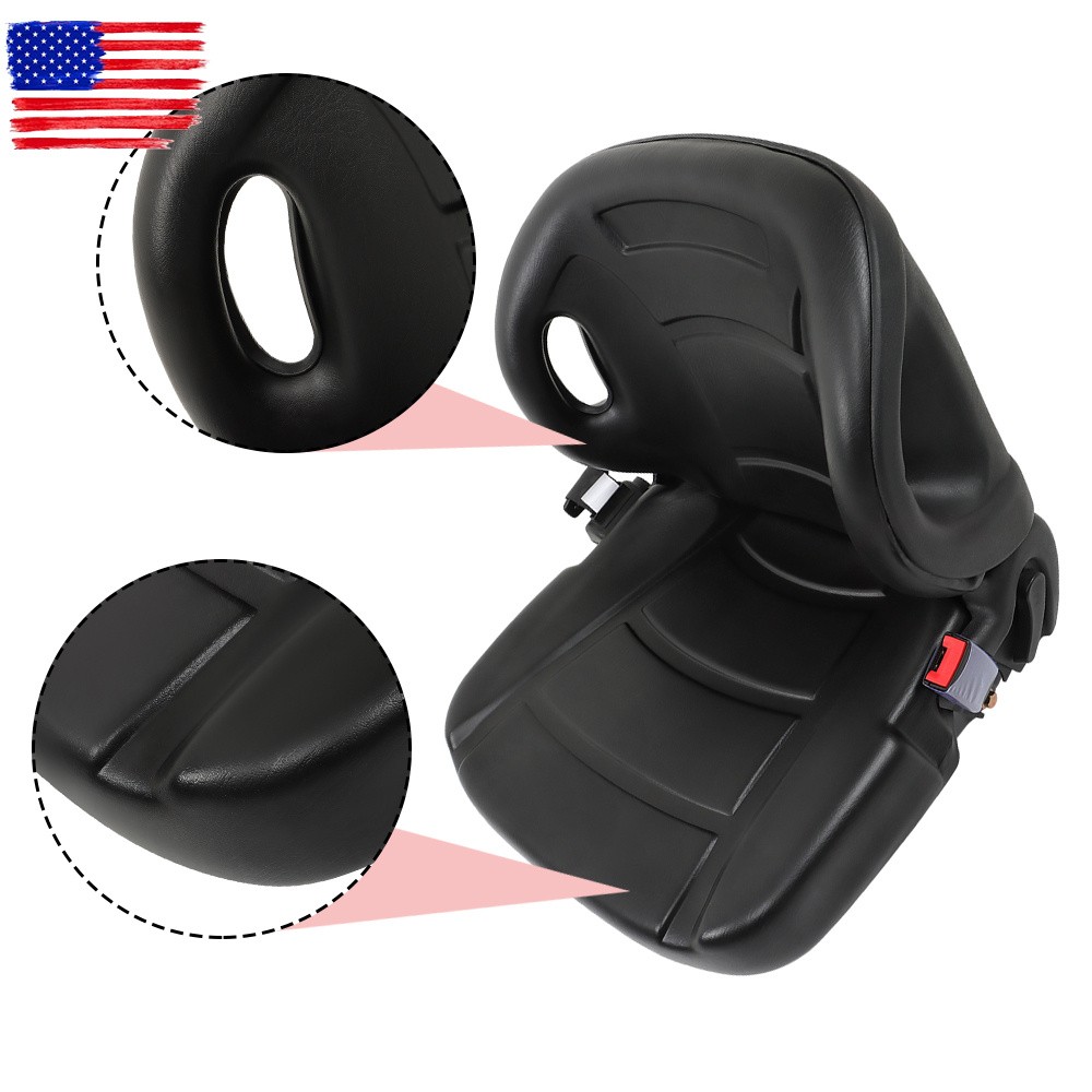 New For Toyota Forklift Seat With Seatbelt & Switch Adjustable Back Universal