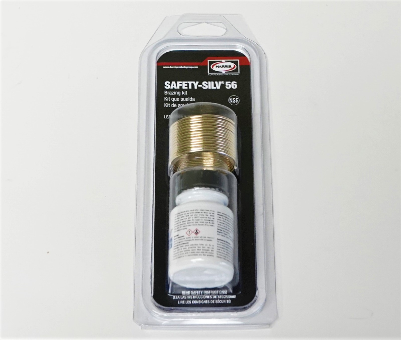 56KPOP Harris Safety-Silv 56 56% Silver Solder Brazing Alloy 1 Troy Ounce w/Flux
