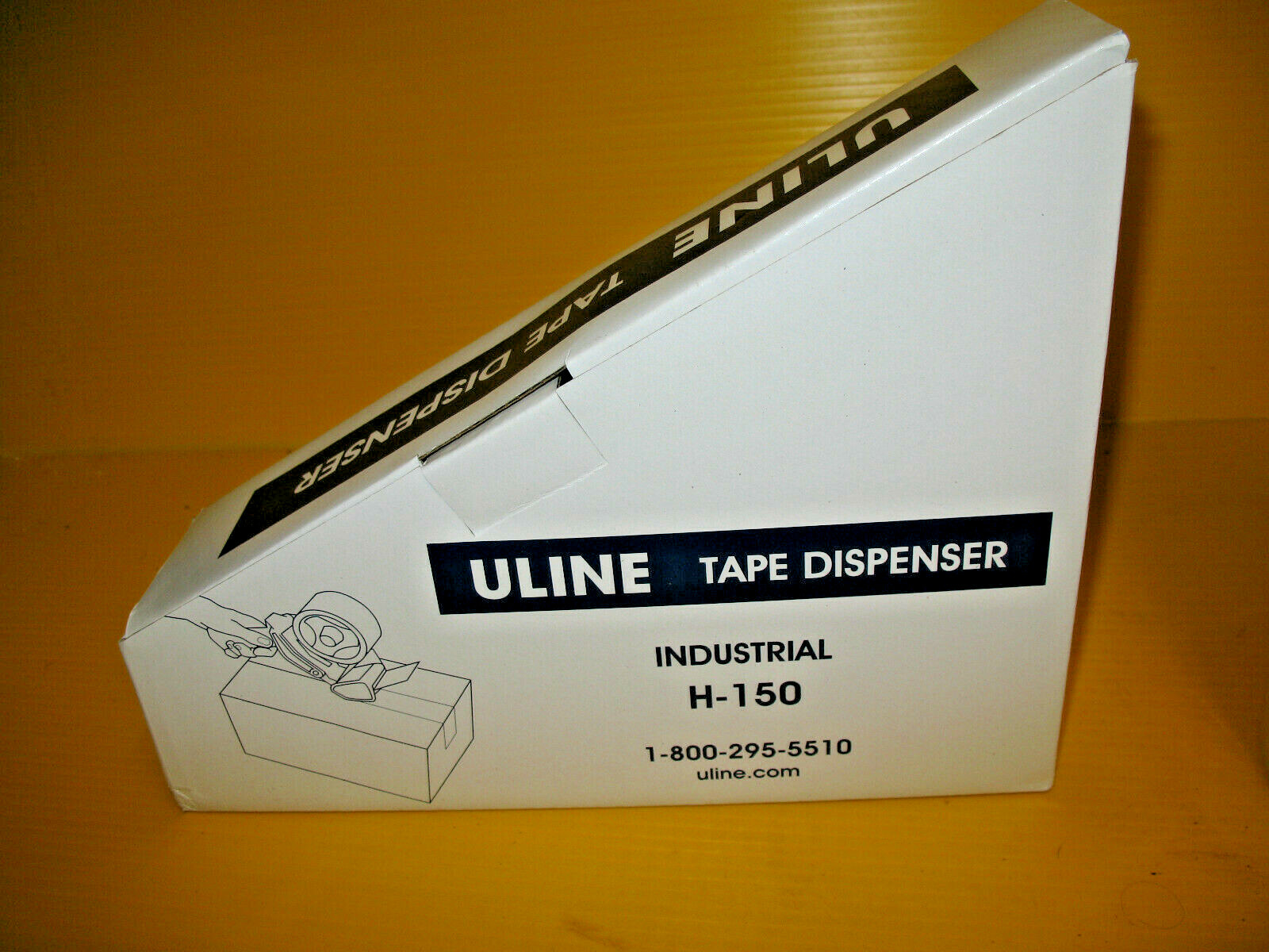 6 Rolls ULINE S-423 Industrial Tape 2″ x 110 yds -2 Mil, Clear & Tape Dispenser