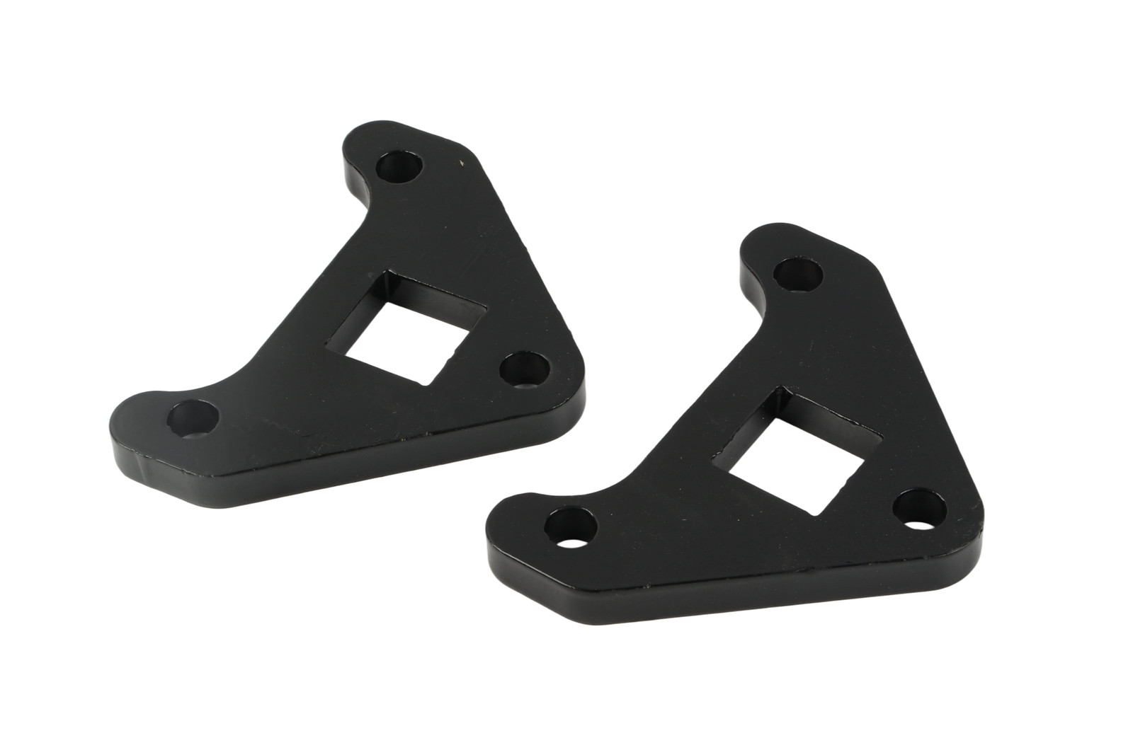 Fits For Chinese Mini Excavator Drive Motor Bracket BLACK 2Pcs Flange bracket
