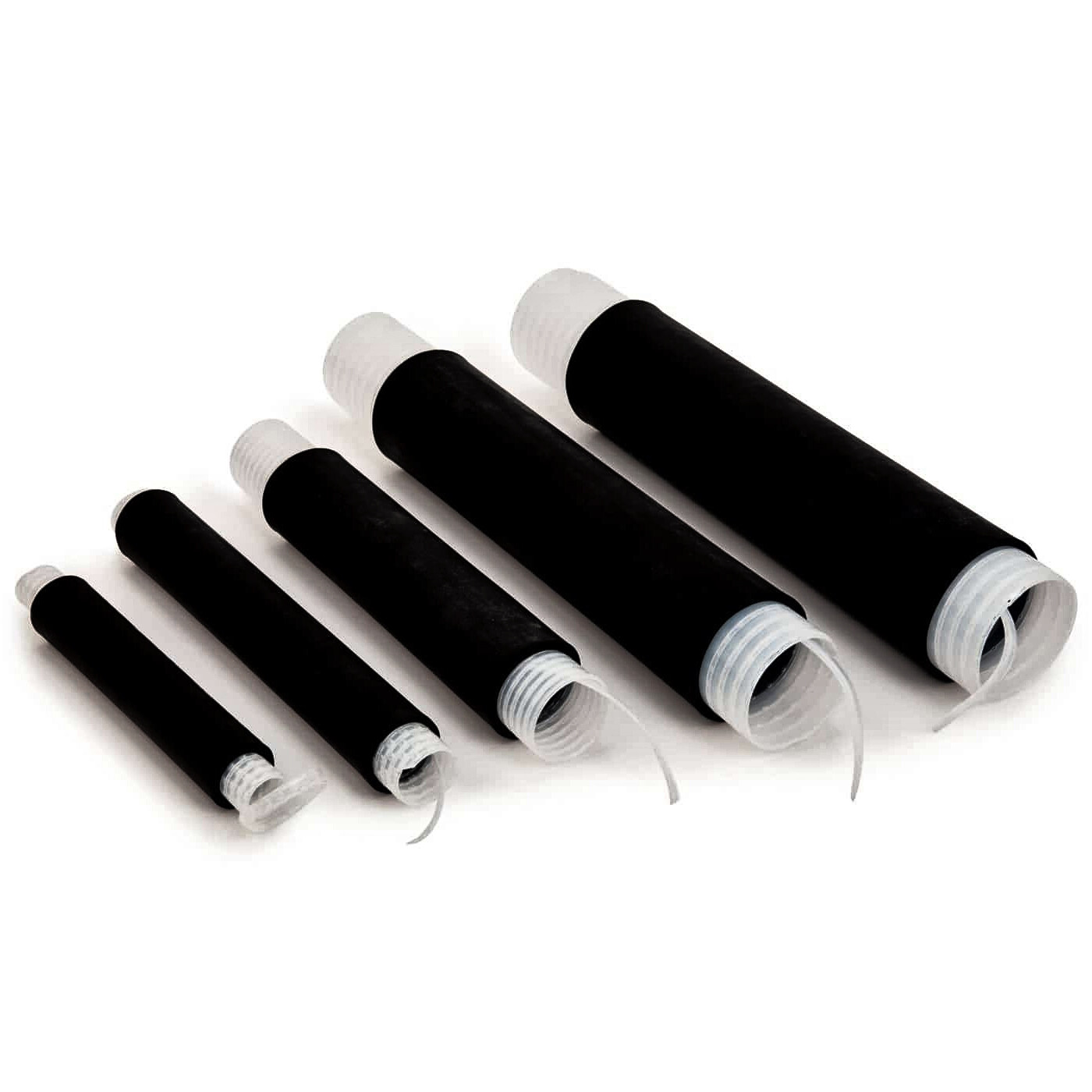 Rubber Silicone Cold Shrink Tubing – Size Ranges 0.22″ to 3.7″ – Electriduct