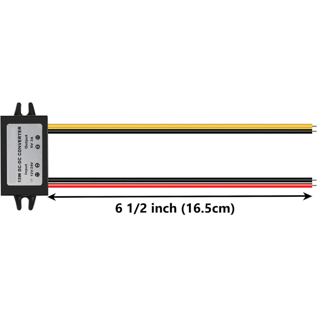 DC-DC 12V To 5V Converter Step Down Module USB Output Power Adapter