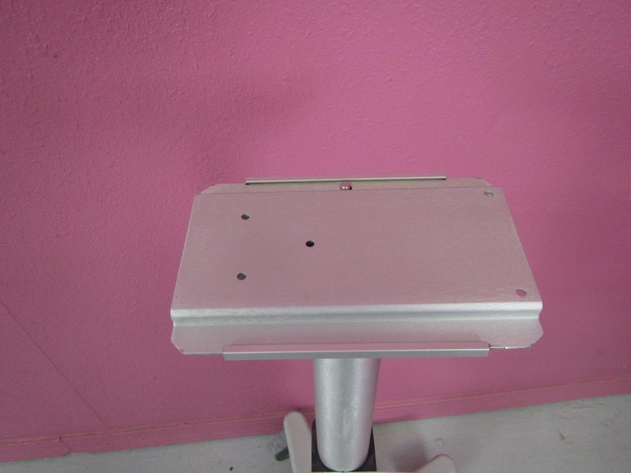 Medical Equipment Monitor Cart Stand w/ Quick Release Mount, Basket, Cord Wrap