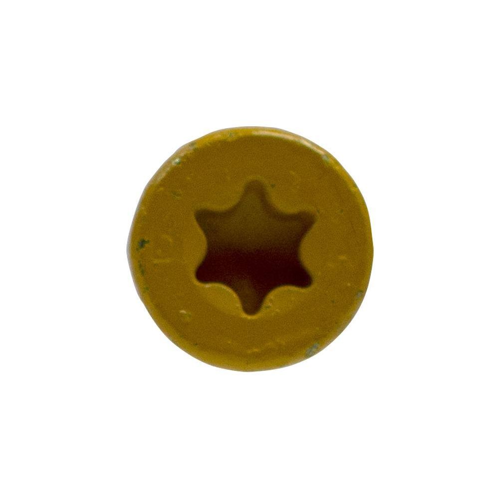 (20) Deckmate ¼ in. x 6 in. Tan Star Drive Flat-Head Wood Deck Screws