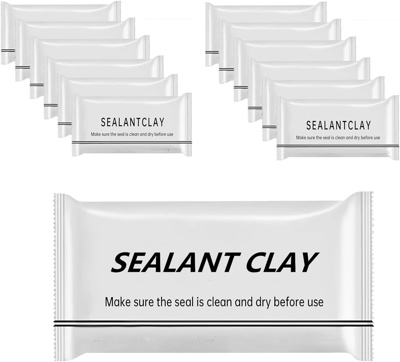14Pcs White Waterproof Sealant Clay Mastic Air Conditioning Hole Repair Sealing