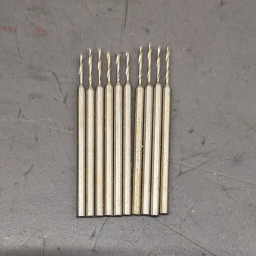 10 Firth Brown .61mm Micro Drills 1.5mm Shank HSS NEW UK – 0.61mm 0.61 mm