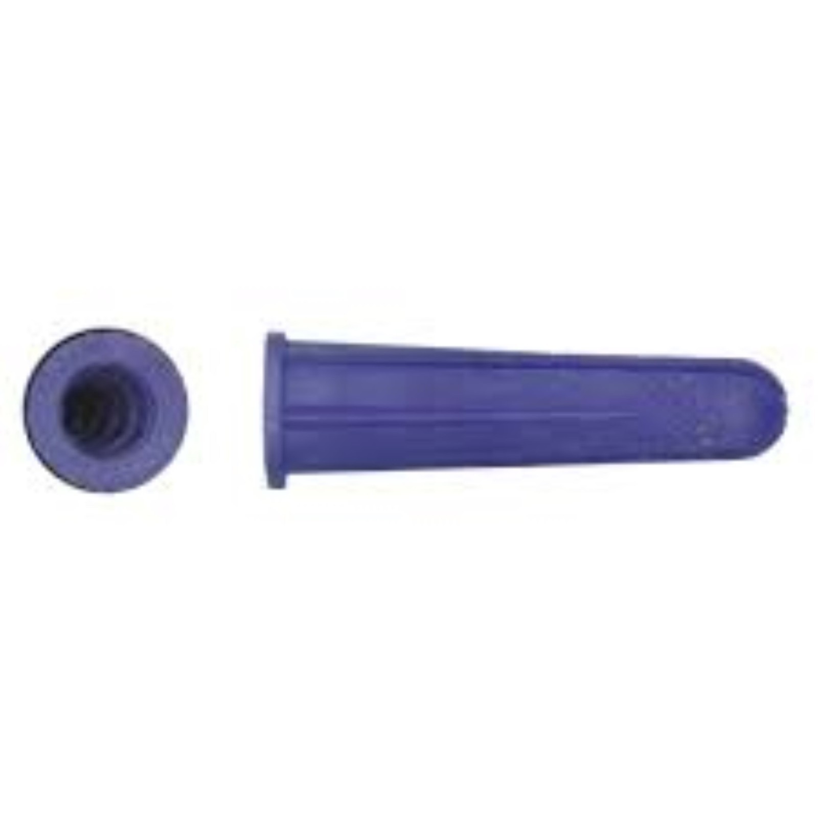 Conical Plastic Anchors Blue 3/4″, 7/8″, 1″ and 1-3/8″, Made In USA