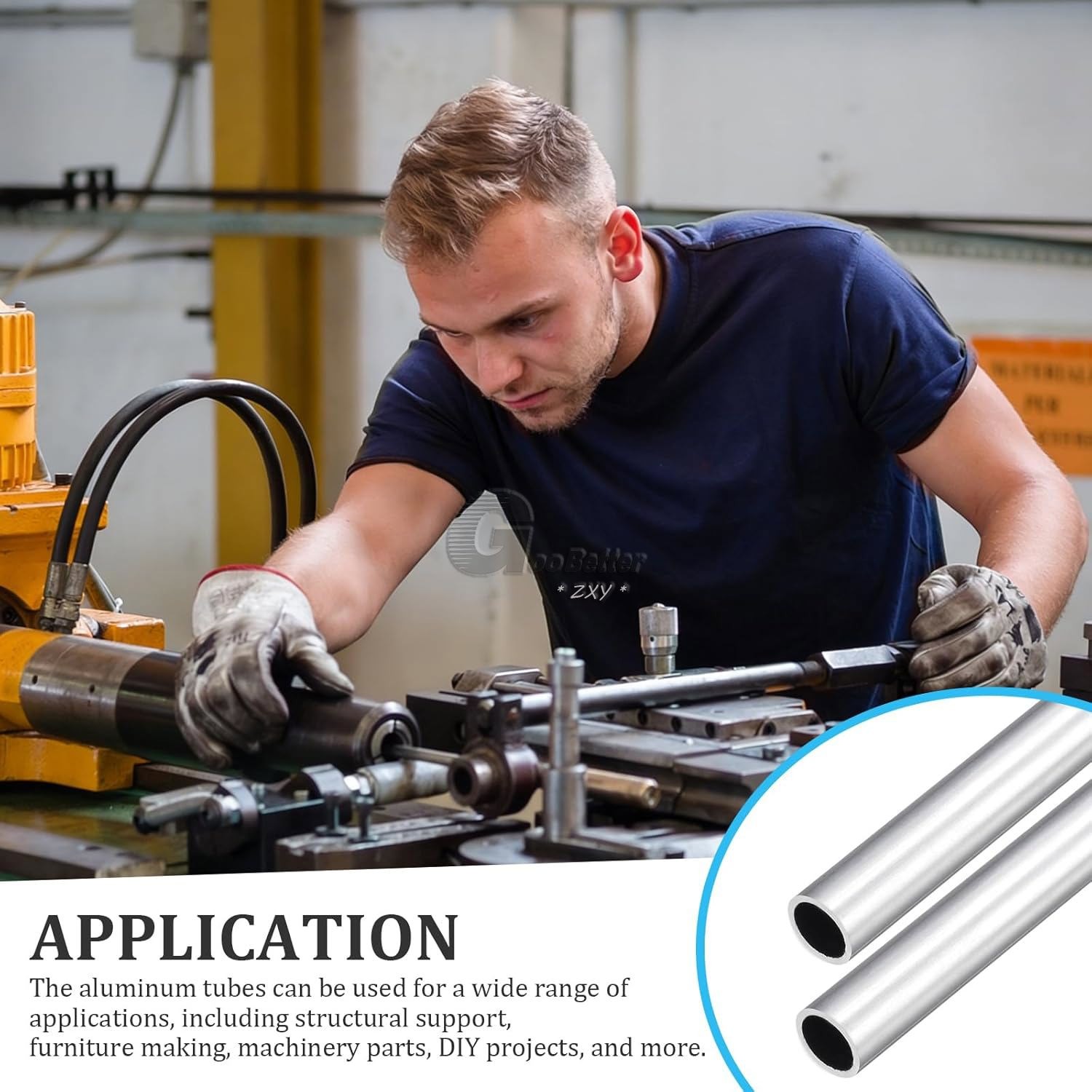 Aluminium Round Tube 0.2-9mm Thickness 1.5-22mm OD Straight 500mm long 6063 Tube