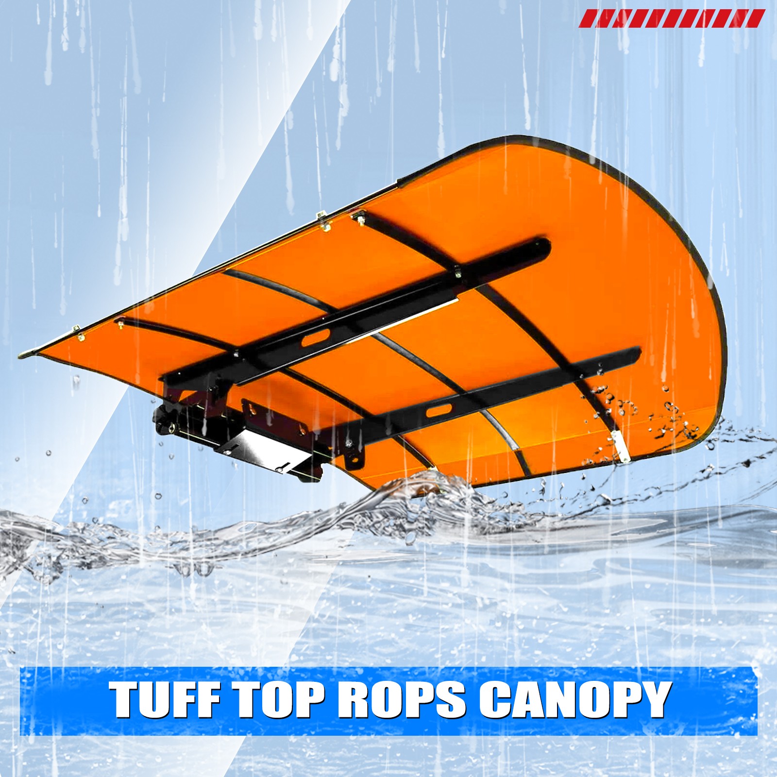 Tractor Canopy For Tractors Mowers ROPS Replace for Tuff Top 52″x52″ Orange