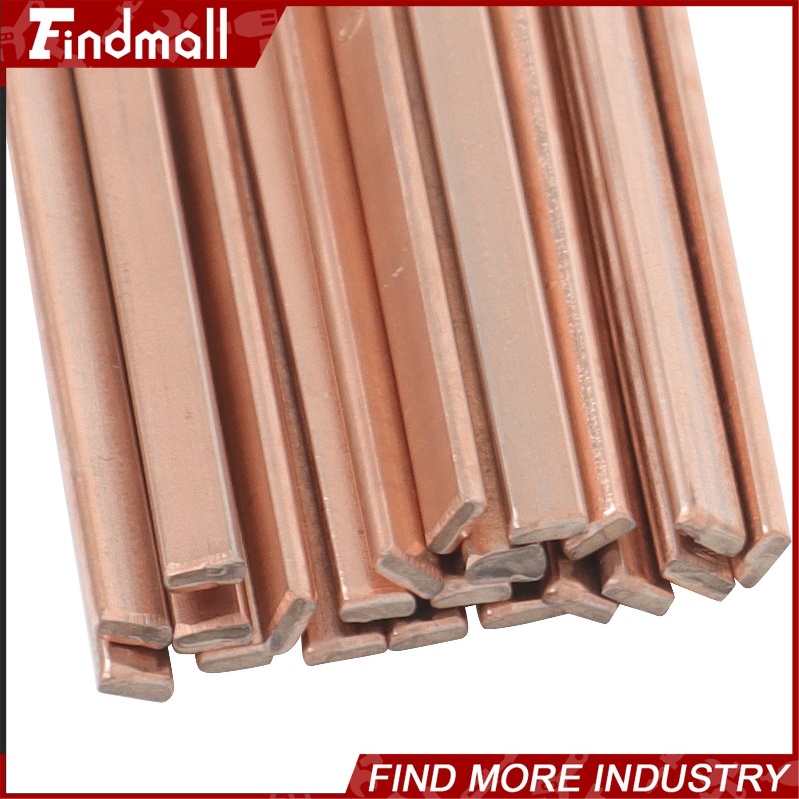 Findmall 21 Rods Brazing Rods 0.050″ x 1/8″ x 14″ Phosphor Copper Solder 0.5 lb