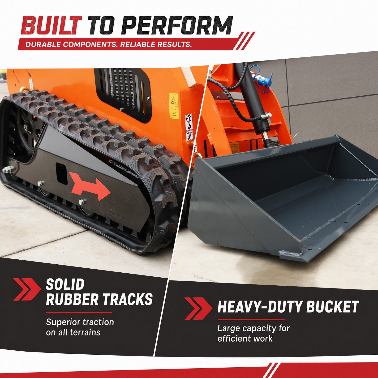 13.5HP Mini skid steer loader B&S engines Hydraulic System for sale USA STOCK